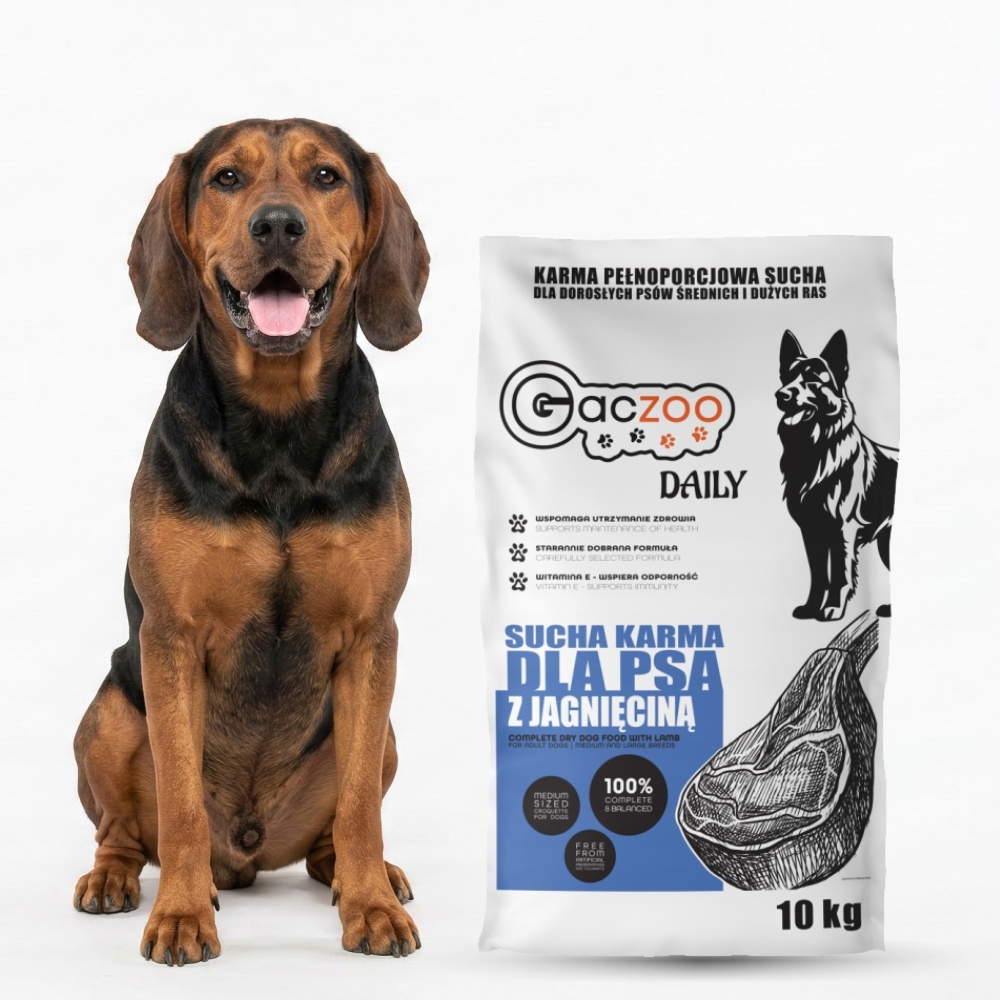 Gaczoo DAILY karma sucha dla psa Jagnięcina 10kg
